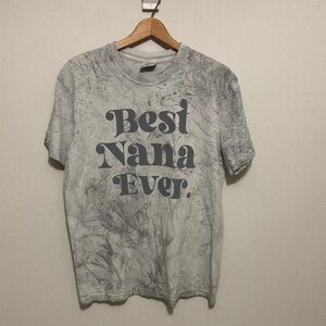 Comfort Colors Classic Gray T-Shirt, Best Nana Ever, Size Medium Crewneck Tee
